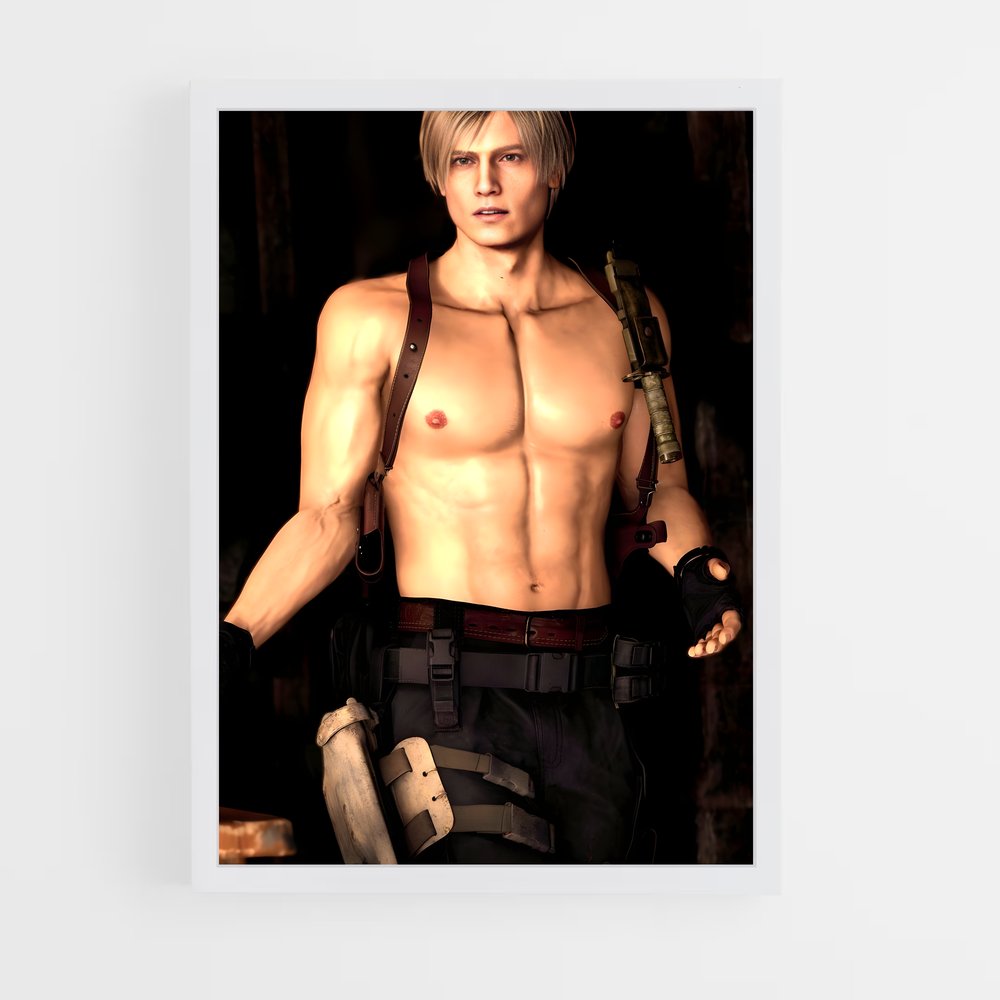 Poster Leon en Action – affiche Resident Evil (vue 3)